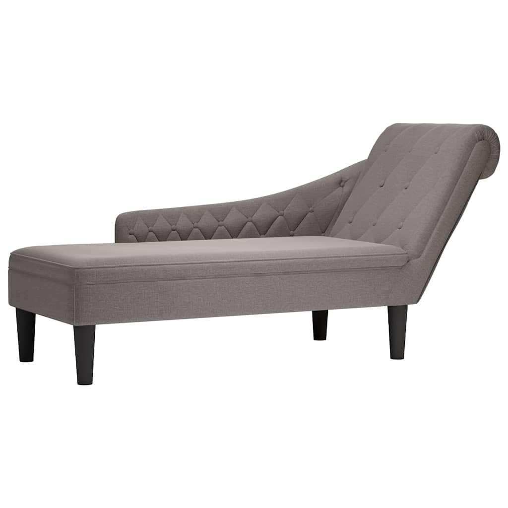 Tumbona Con Almohada Y Reposabrazo Derecho Tela
