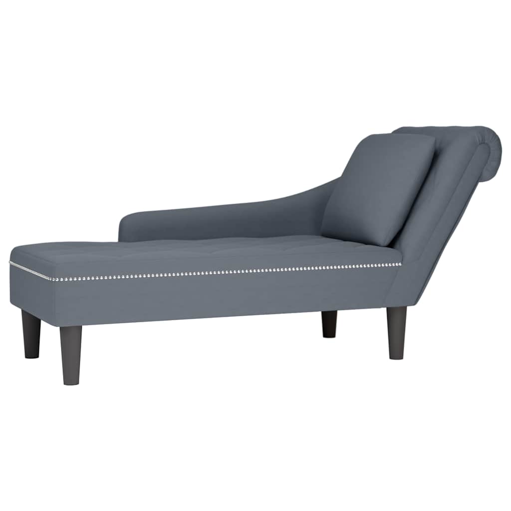 Tumbona Con Almohada Y Reposabrazo Derecho Terciopelo