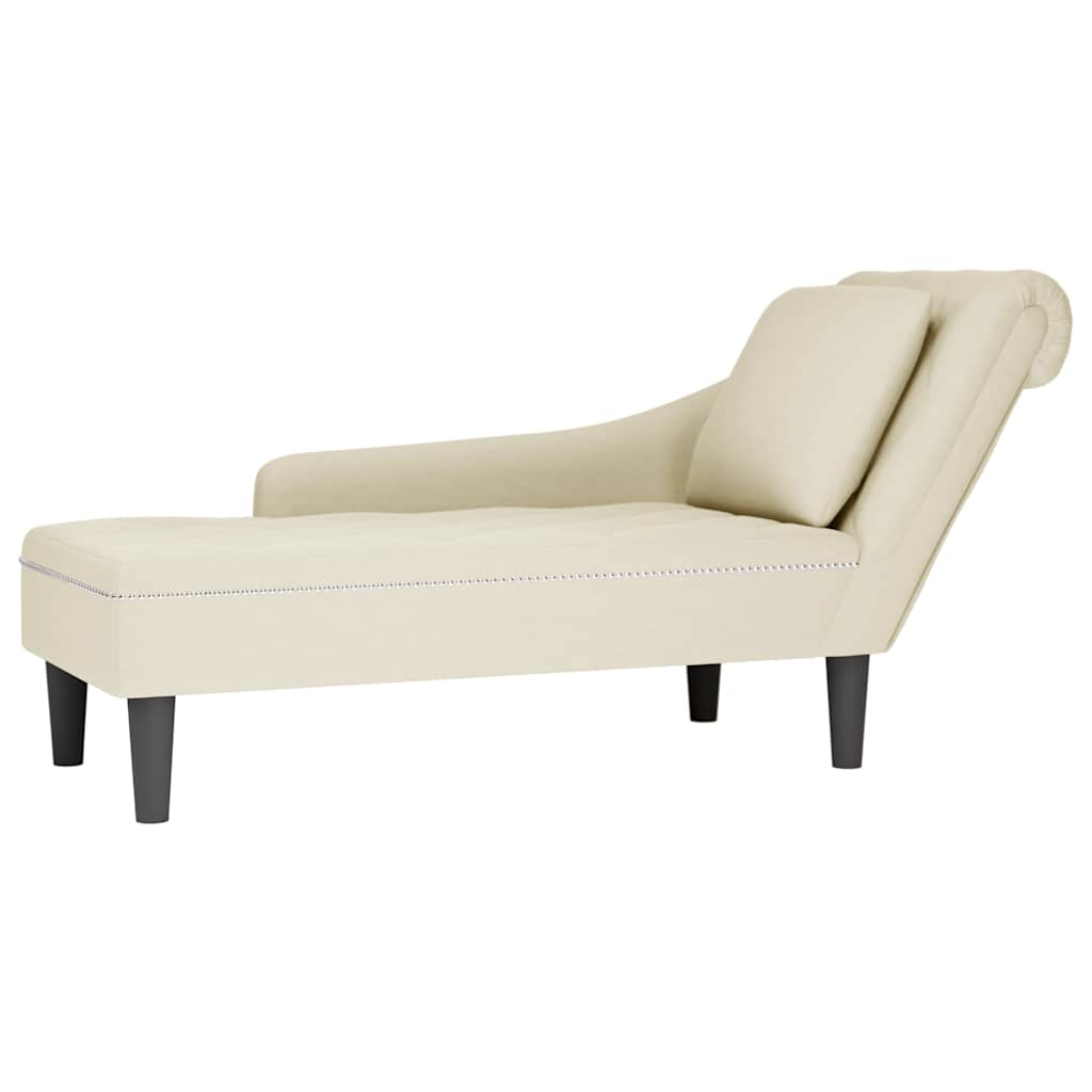 Tumbona Con Almohada Y Reposabrazo Derecho Terciopelo