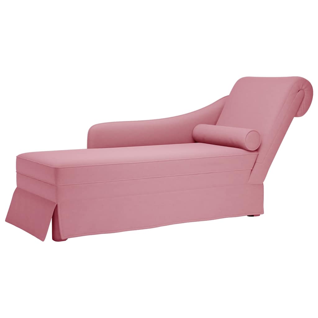 Chaise Longue Respaldo Reposabrazos Derecho Terciopelo