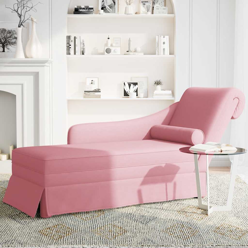 Chaise Longue Respaldo Reposabrazos Derecho Terciopelo
