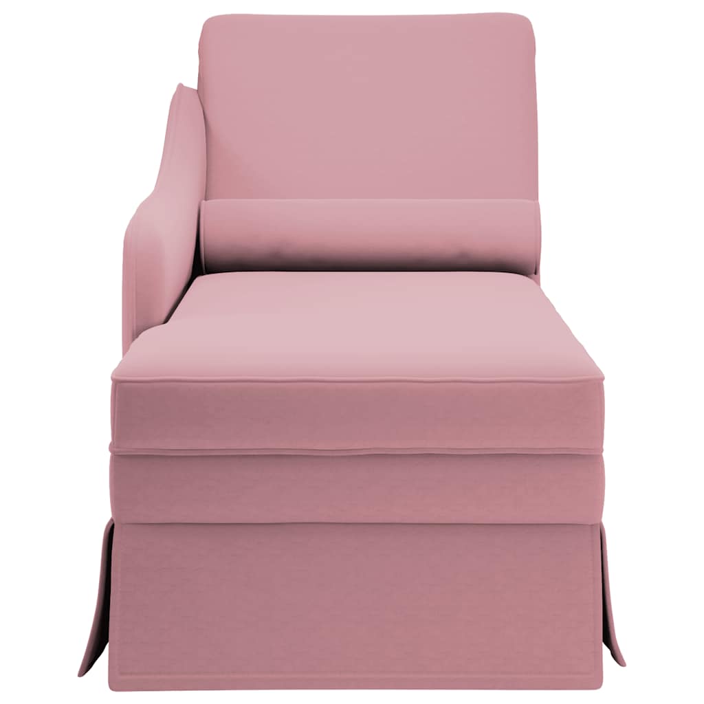 Chaise Longue Respaldo Reposabrazos Derecho Terciopelo