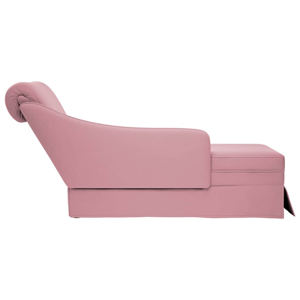 Chaise Longue Respaldo Reposabrazos Derecho Terciopelo