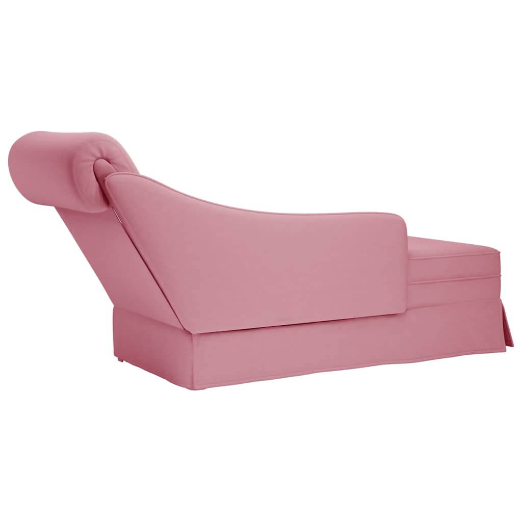 Chaise Longue Respaldo Reposabrazos Derecho Terciopelo