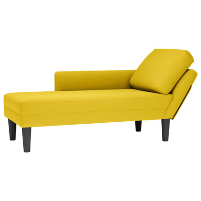 Tumbona Con Almohada Y Reposabrazo Derecho Terciopelo