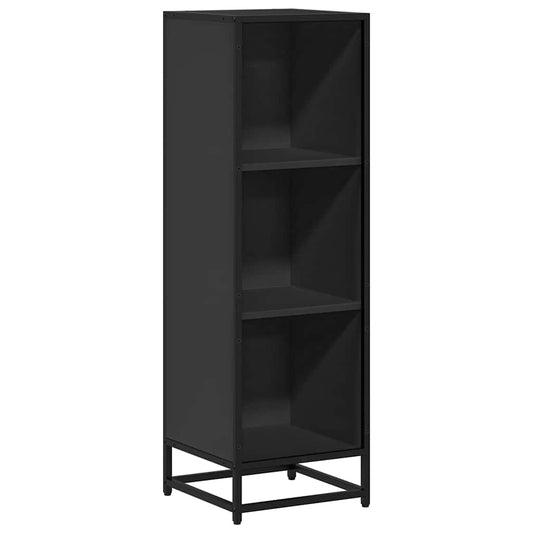 Estantería Librería Madera Ingeniería Negra 33,5X33X107,5 Cm