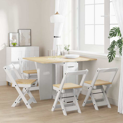 Set Comedor Plegable Mariposa 5 Pzas Corona Madera Pino