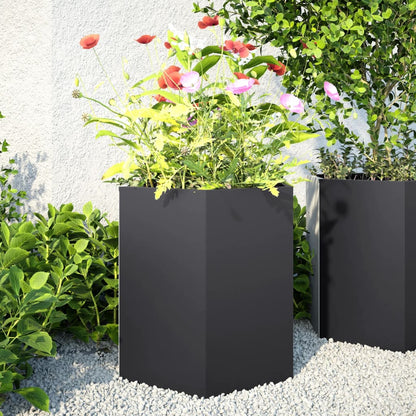 Jardineras Hexagonales Acero Desgastado