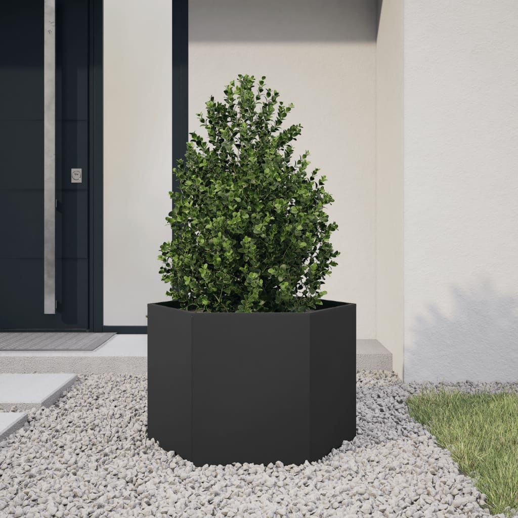 Jardineras Hexagonales Acero Desgastado