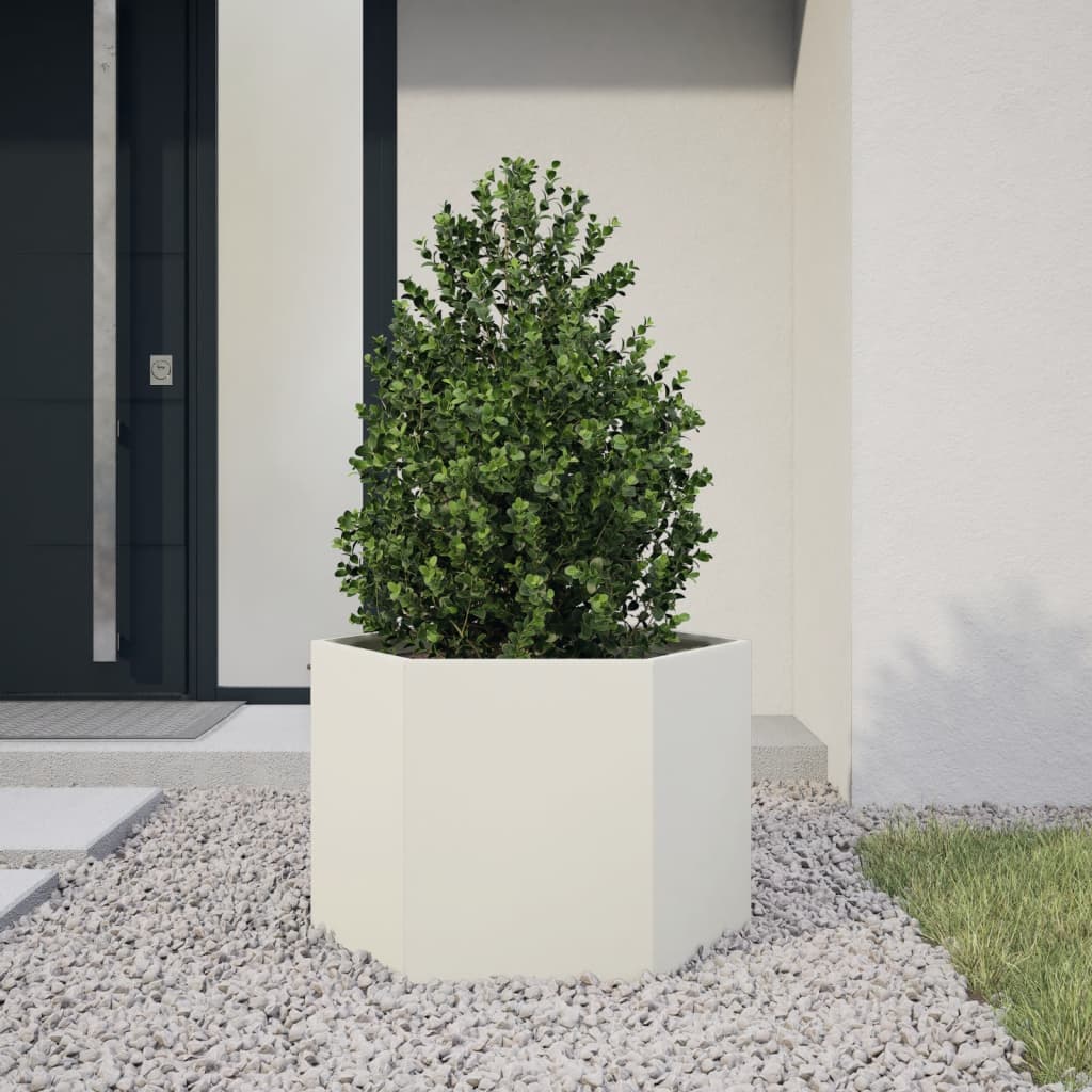 Jardineras Hexagonales Acero Desgastado
