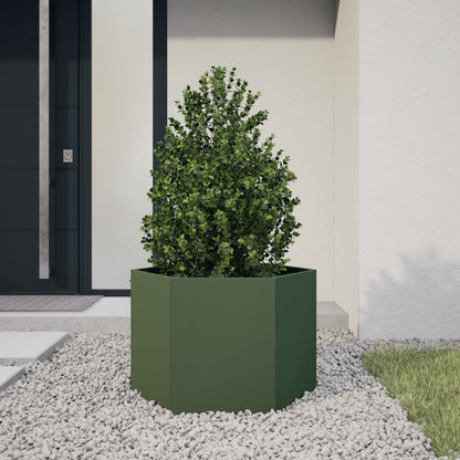Jardineras Hexagonales Acero Desgastado