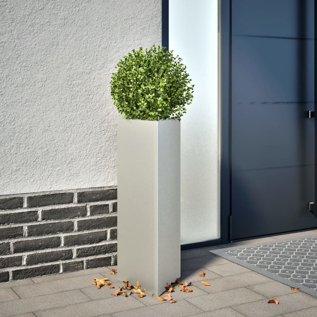 Jardineras Triangulares 2 Uds Acero Negro