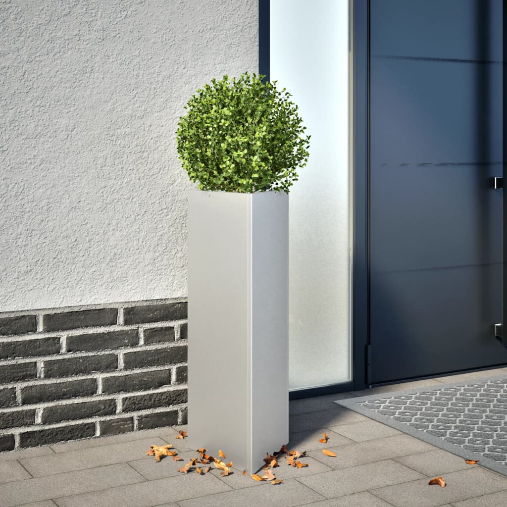 Jardineras Triangulares 2 Uds Acero Negro