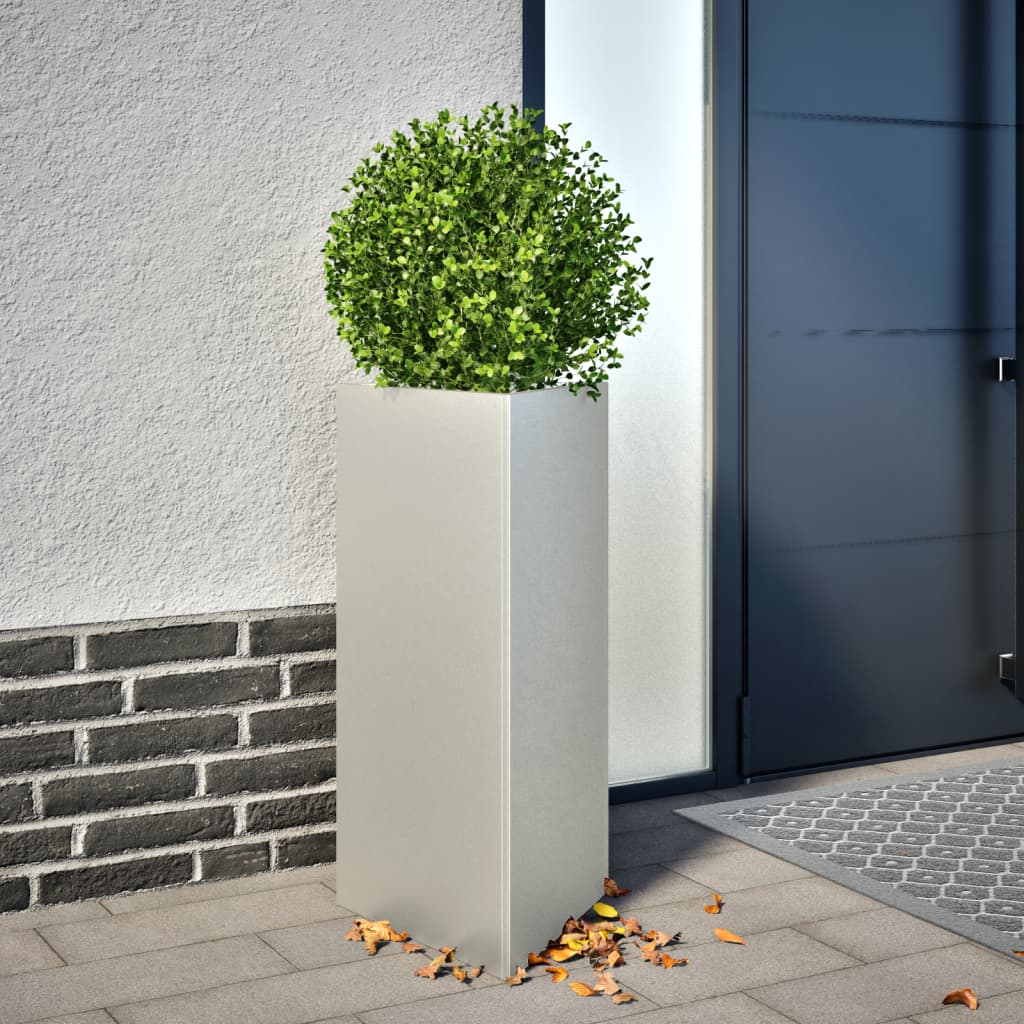 Jardineras Triangulares 2 Uds Acero Negro