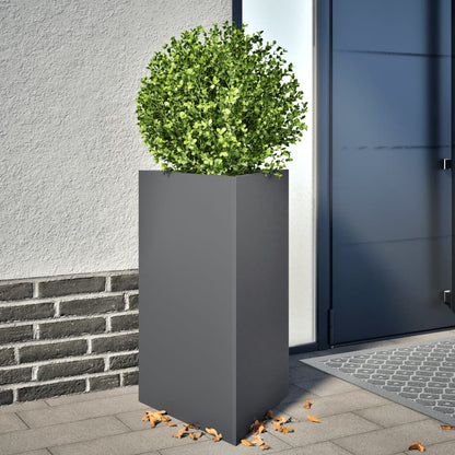 Jardineras Triangulares 2 Uds Acero Negro