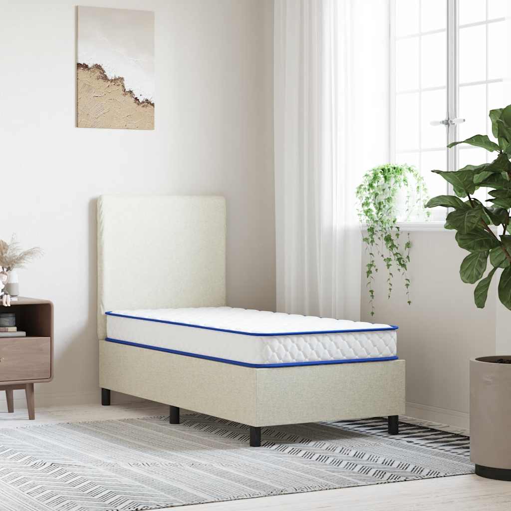 Colchón De Espuma Viscoelástica Blanca 90X190X17 Cm Suave