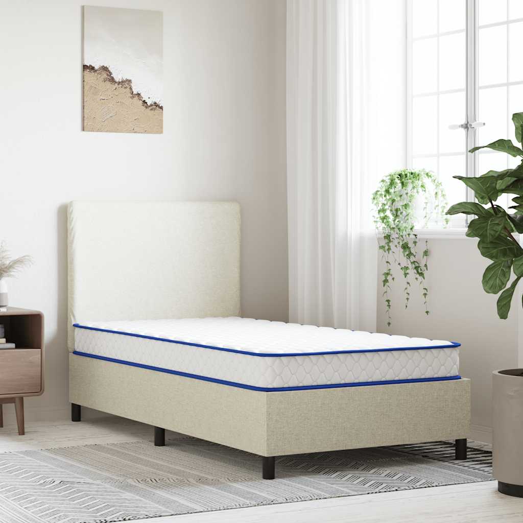 Colchón De Espuma Viscoelástica Blanca 90X190X17 Cm Suave