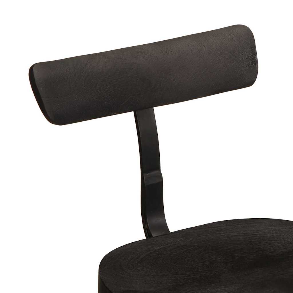 Taburetes De Barra 2 Uds Madera Maciza Mango