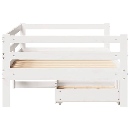 Sofá Cama Con Cajones Madera Maciza De Pino