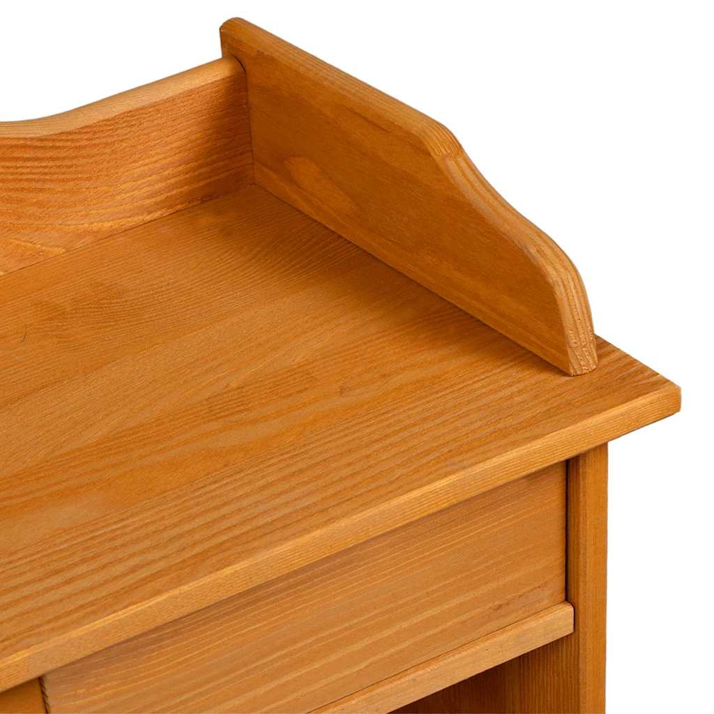Estante De Vino Marrón 58 X 28 X 90 Cm Madera De Pino Macizo