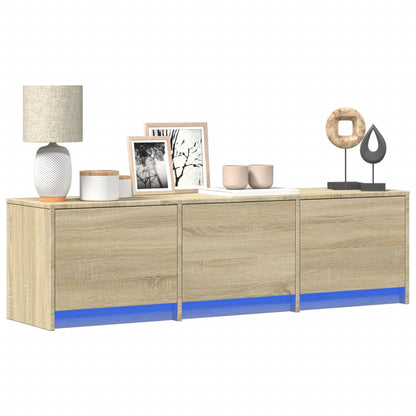 Mueble De Tv Con Led Con Led 165 X 34 X 40 Cm