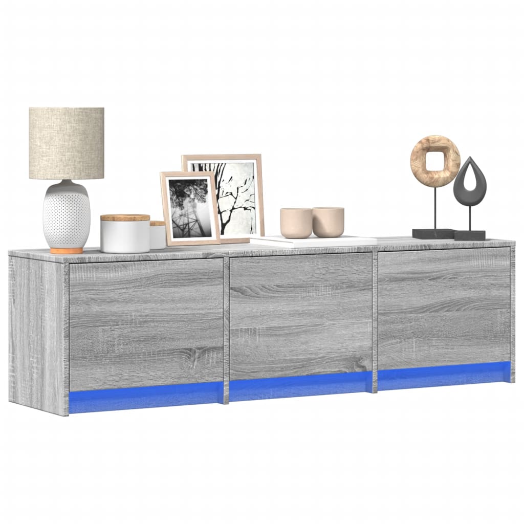 Mueble De Tv Con Led Con Led 165 X 34 X 40 Cm