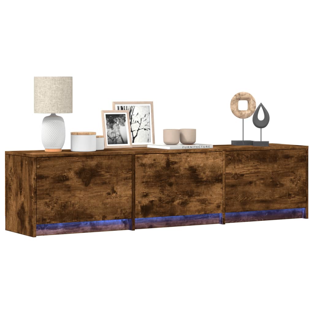 Mueble De Tv Con Led Con Led 165 X 34 X 40 Cm