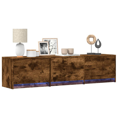 Mueble De Tv Con Led Con Led 165 X 34 X 40 Cm