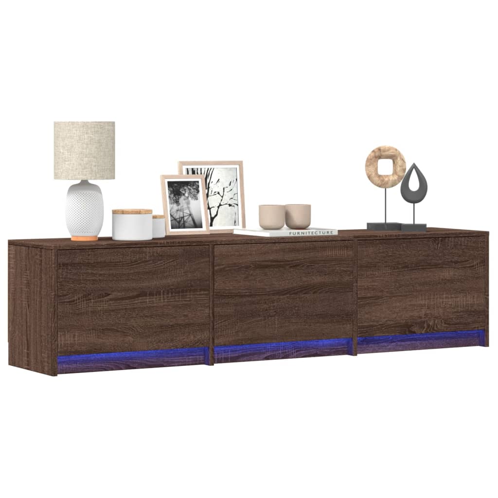 Mueble De Tv Con Led Con Led 165 X 34 X 40 Cm