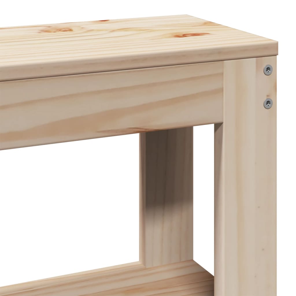 Estructura De Cama Sin Colchón Madera Maciza De Pino