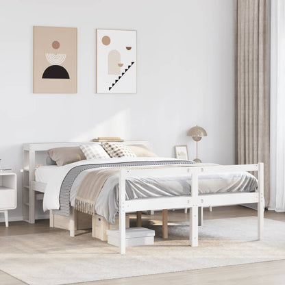 Estructura Cama Con Cabecero Madera Pino
