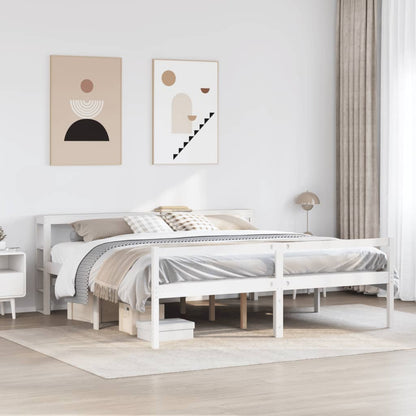 Estructura Cama Con Cabecero Madera Pino