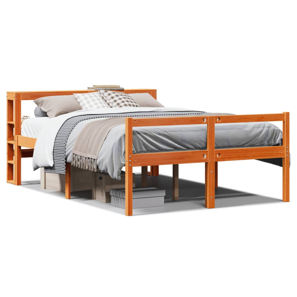 Estructura Cama Con Cabecero Madera Pino