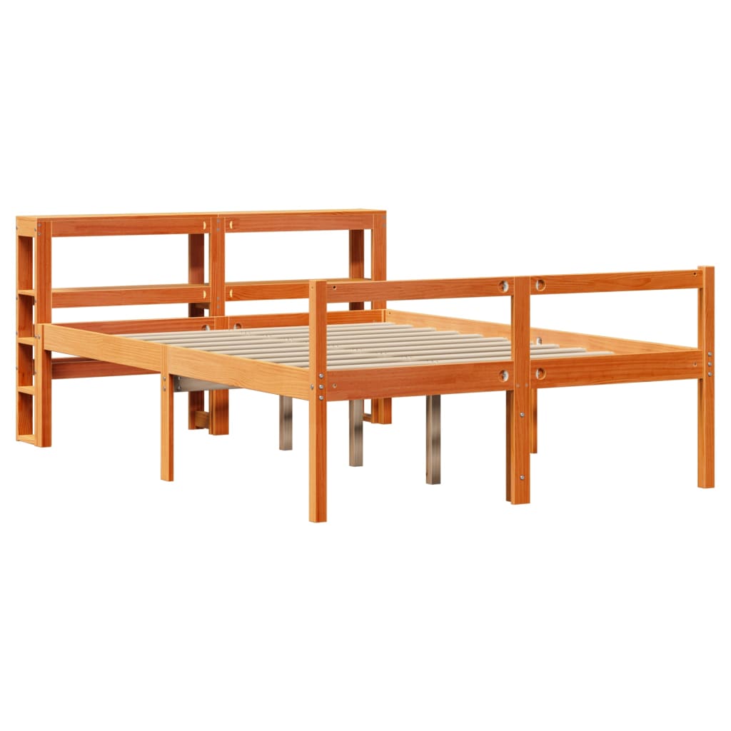 Estructura Cama Con Cabecero Madera Pino