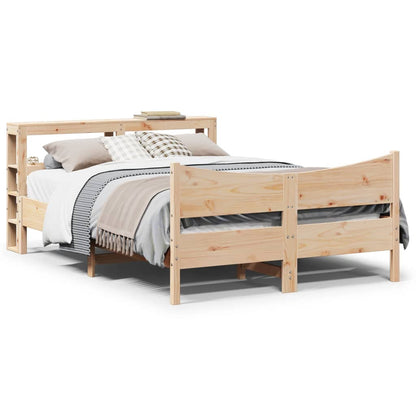 Estructura De Cama Con Cabecero Madera Pino