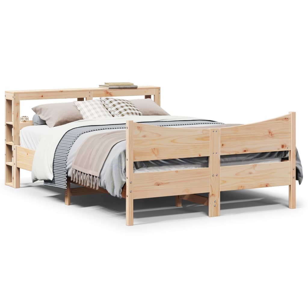 Estructura De Cama Con Cabecero Madera Pino