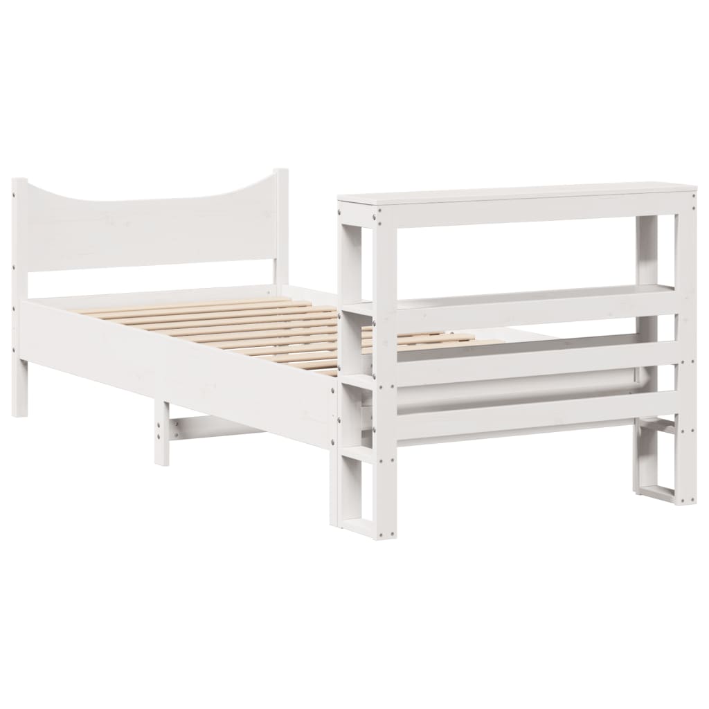 Estructura De Cama Con Cabecero Madera Pino