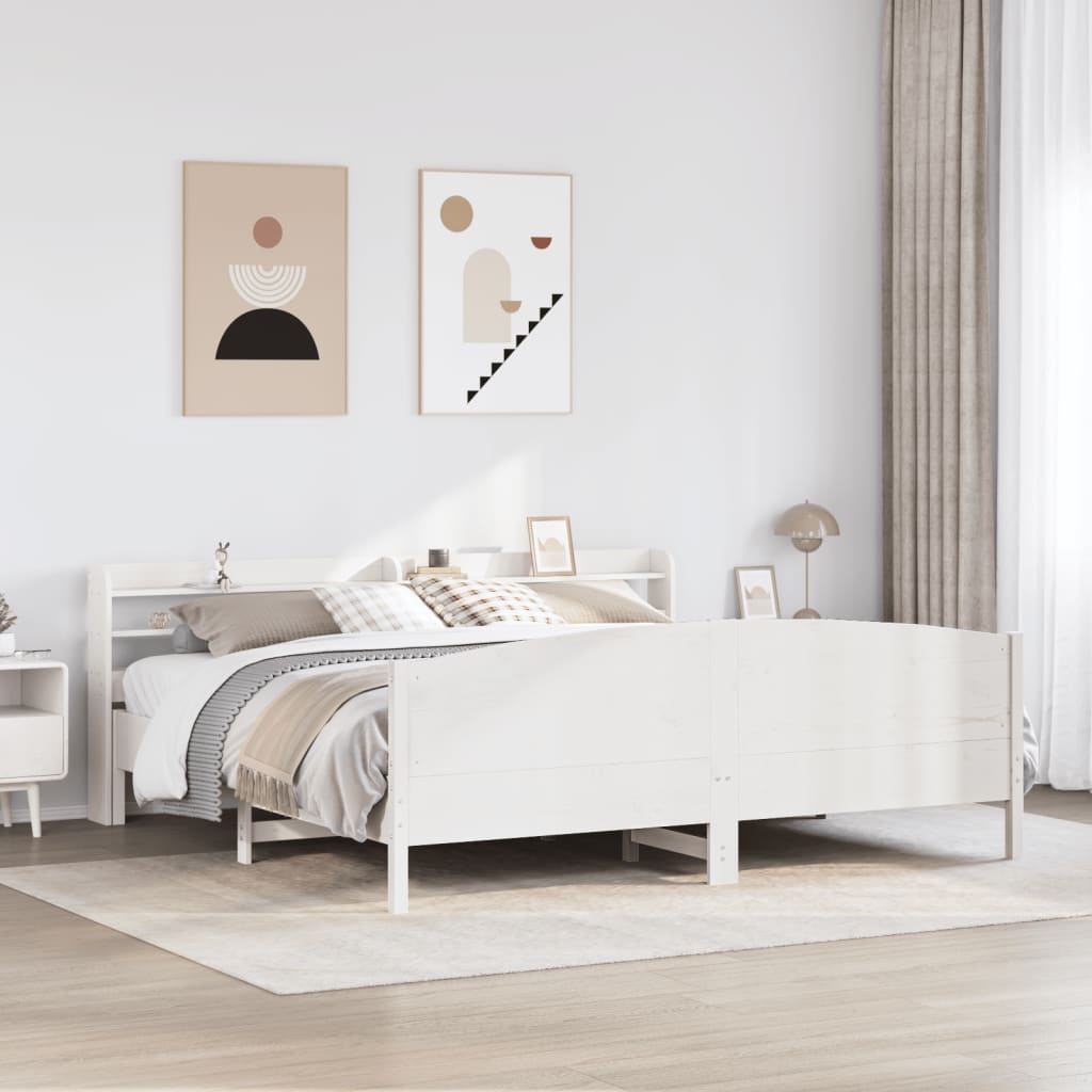Cama Sin Colchón Madera Maciza Pino