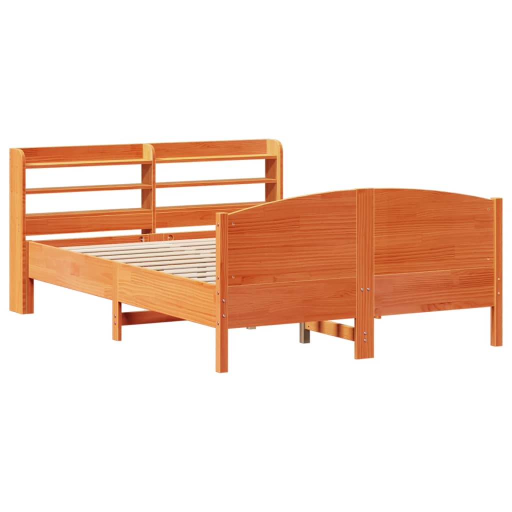 Cama Sin Colchón Madera Maciza Pino