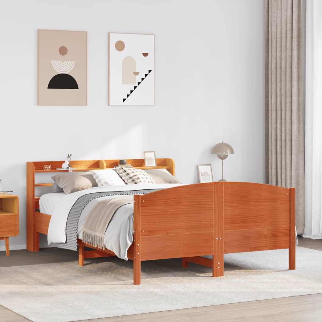 Cama Sin Colchón Madera Maciza Pino