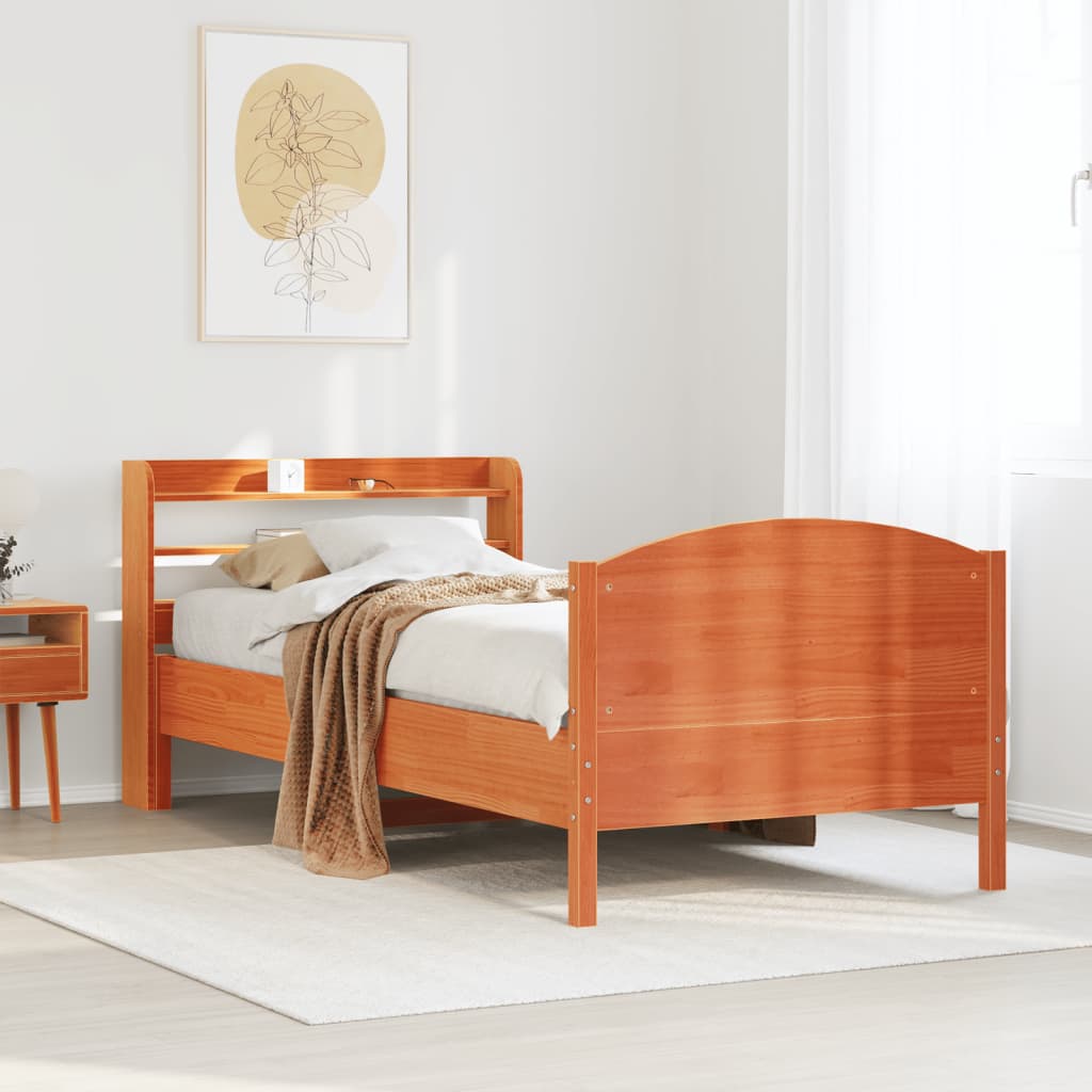 Cama Sin Colchón Madera Maciza Pino