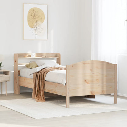 Cama Sin Colchón Madera Maciza Pino