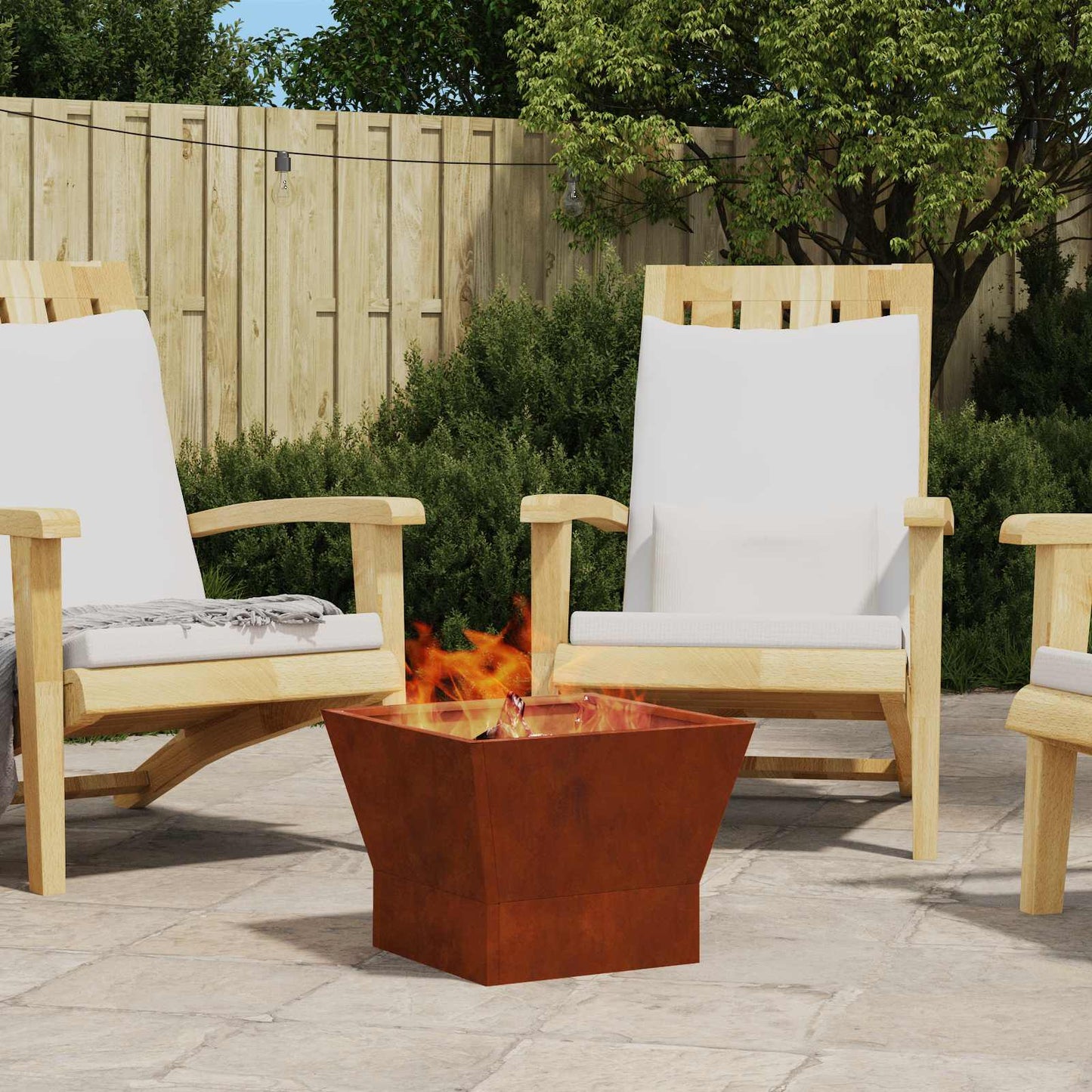 Hoguera Marrón Acero Autopatinable