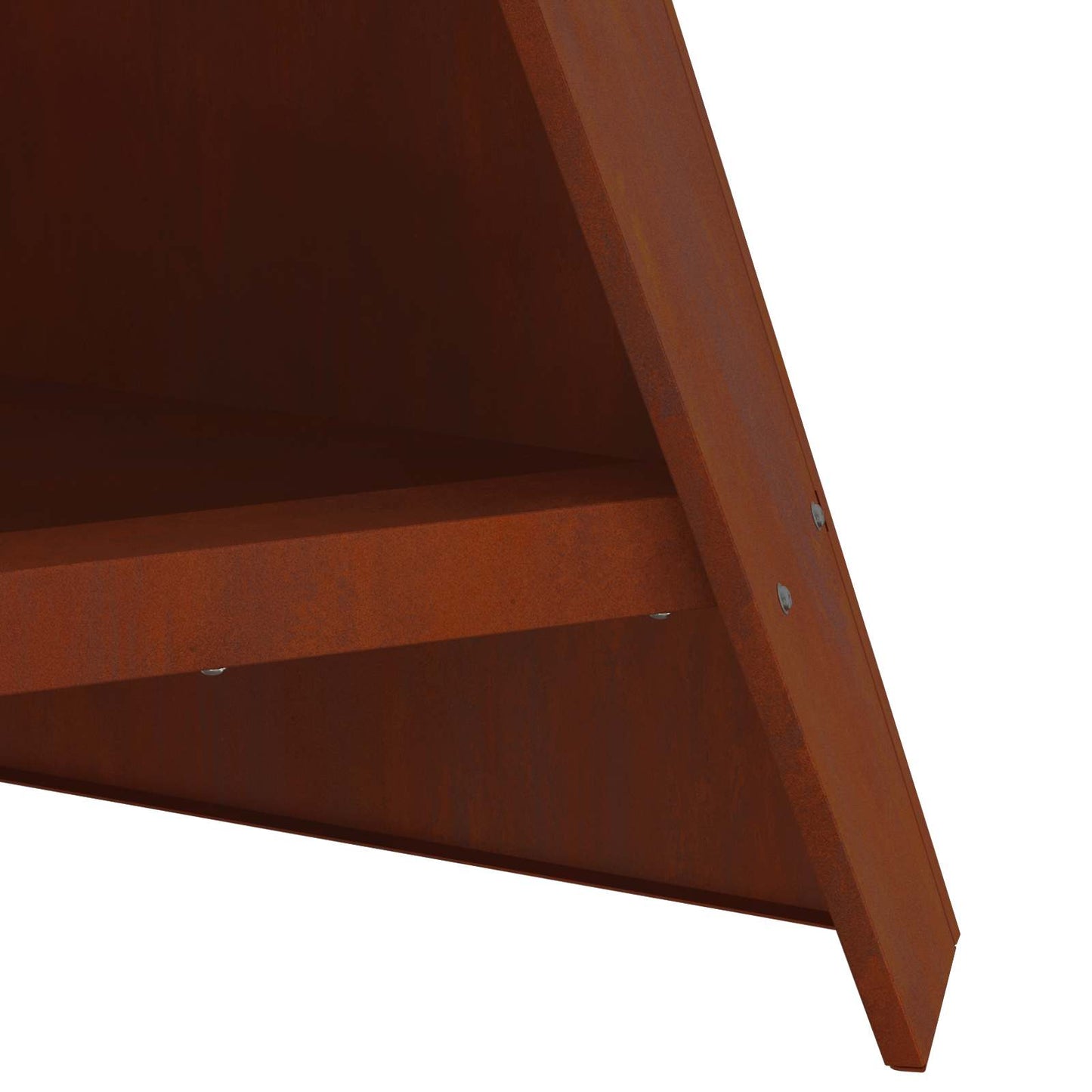 Hoguera Marrón 58 X 40 X 100 Cm Acero Autopatinable