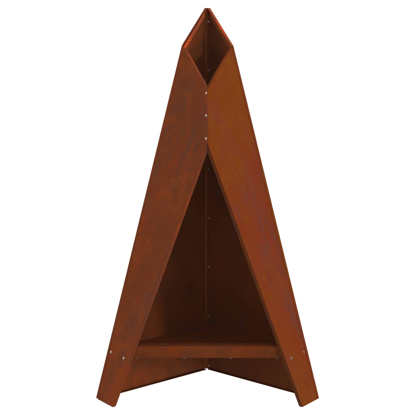 Hoguera Marrón 58 X 40 X 100 Cm Acero Autopatinable