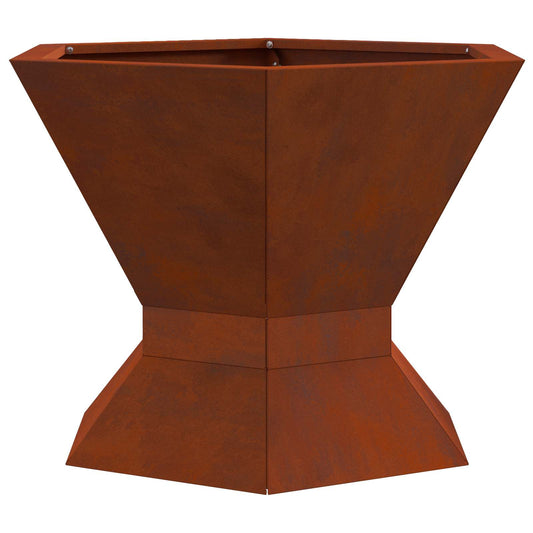 Hoguera Marrón 50 X 50 X 40 Cm Acero Autopatinable
