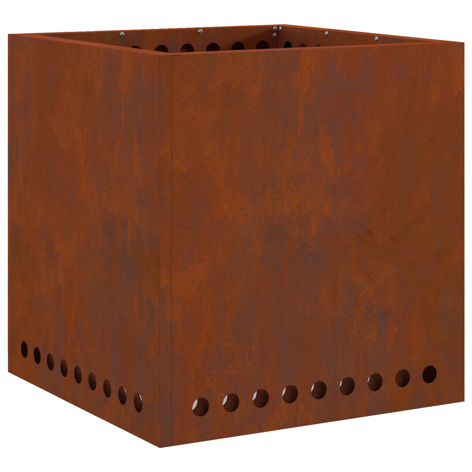 Hoguera Sin Humo Marrón 48 X 48 X 50 Cm Acero Autopatinable