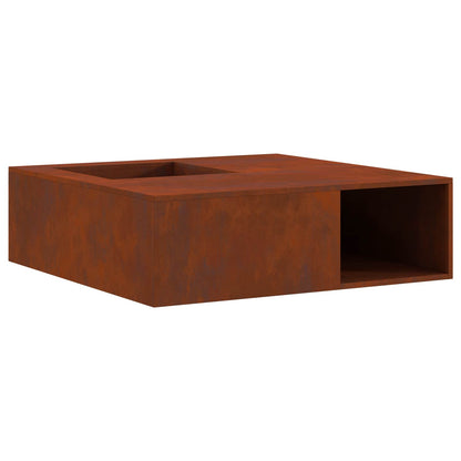 Hoguera Marrón 100 X 100 X 30 Cm Acero Autopatinable