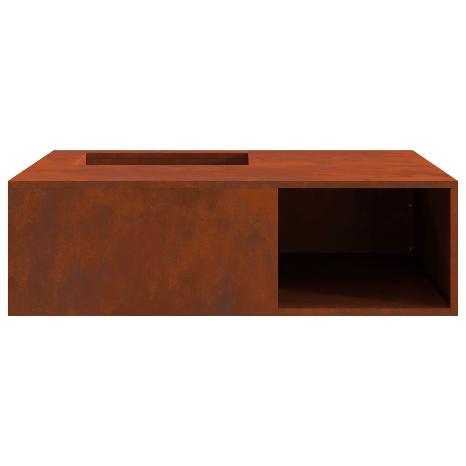 Hoguera Marrón 100 X 100 X 30 Cm Acero Autopatinable
