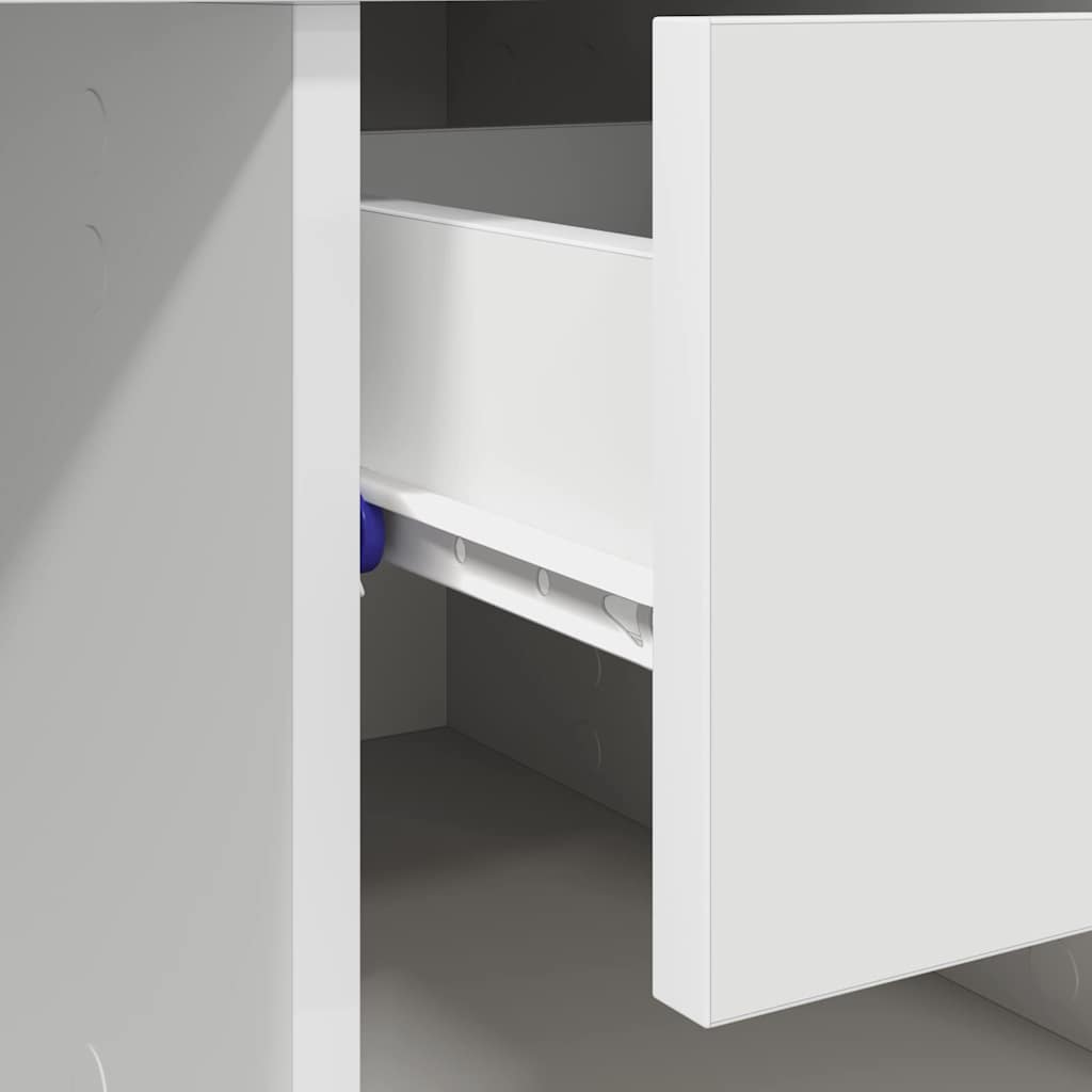 Escritorio Con Cajón 90 X 49 X 75 Cm Madera De Ingeniería